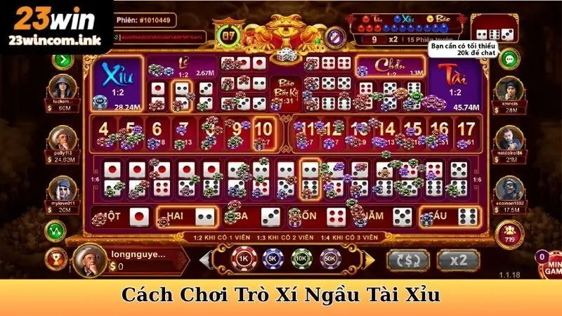 Cách Chơi Trò Xí Ngầu Tài Xỉu